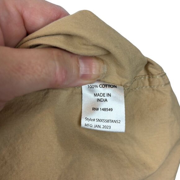 Steve's Jeans button down shirt, size 3X, short sleeves, pockets, 100% cotton - Picture 6 of 7